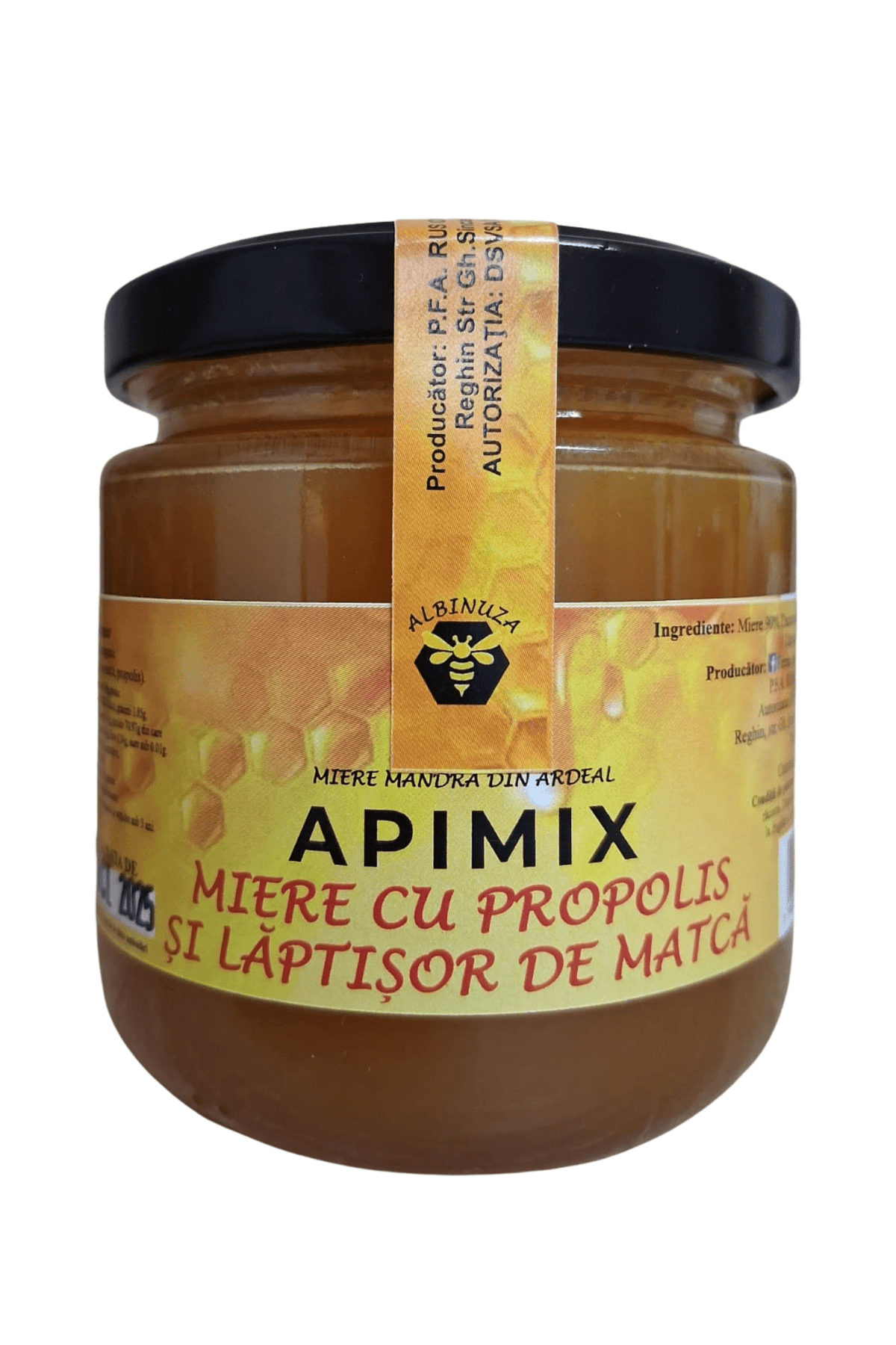 APIMIX - Miere cu Propolis și Lăptișor de matcă 220gr - Camara Copilariei