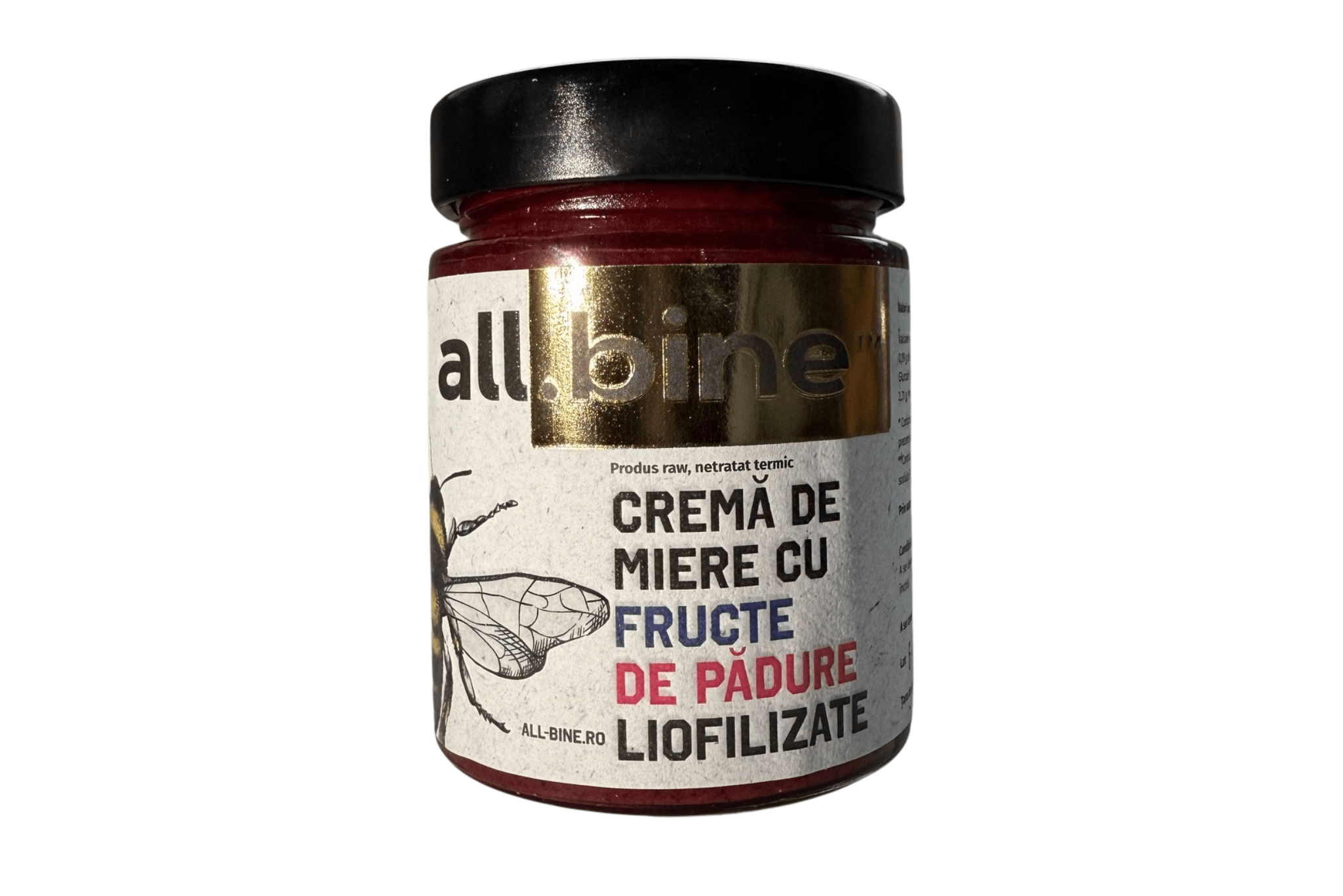 Crema de Miere cu Fructe de Padure Liofilizate 300g - Camara Copilariei