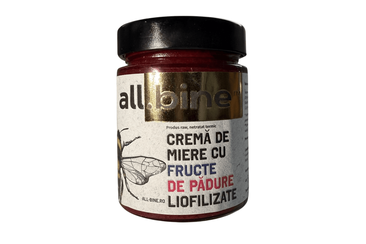 Crema de Miere cu Fructe de Padure Liofilizate 300g - Camara Copilariei