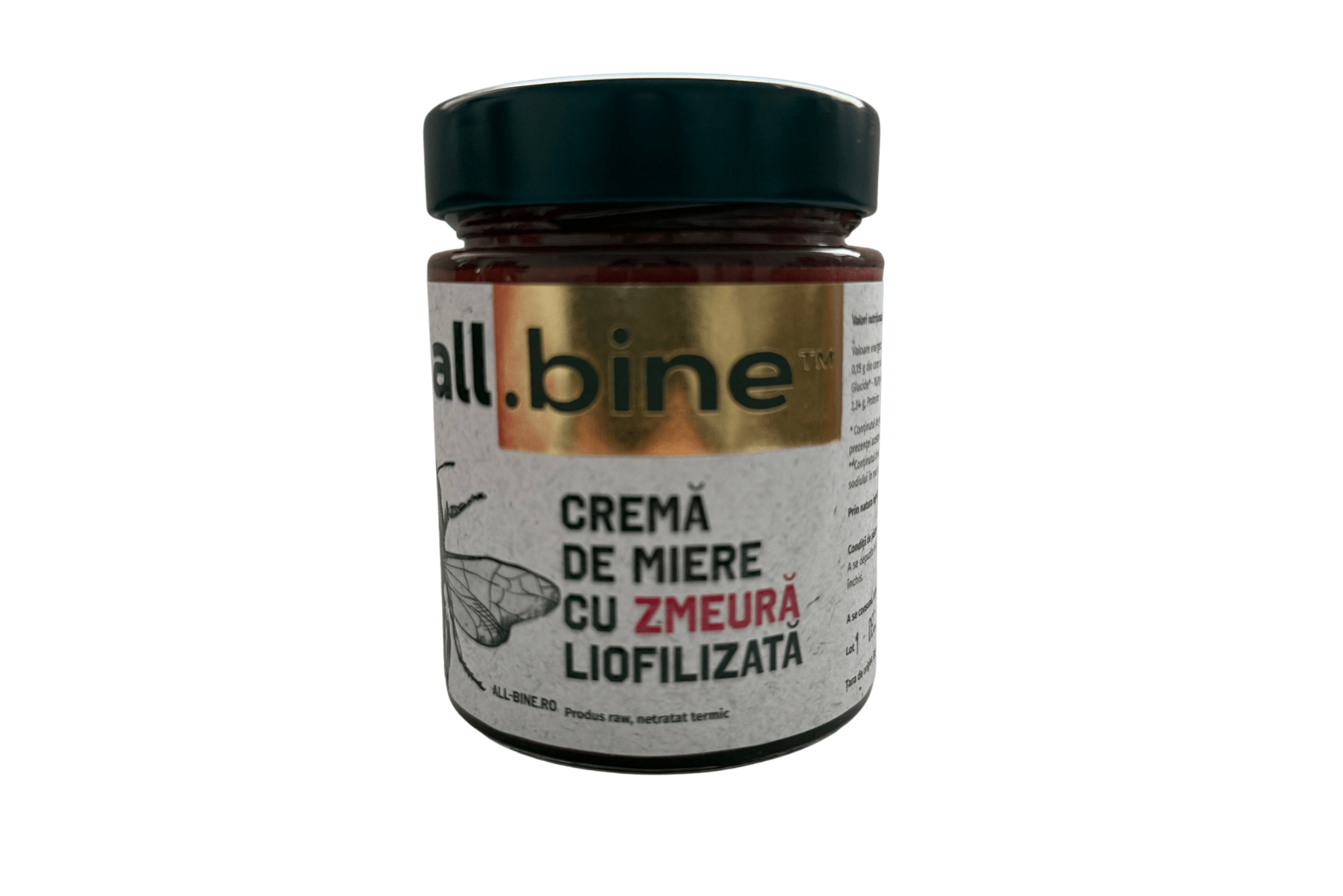 Crema de Miere cu Zmeura Liofilizata 300g - Camara Copilariei