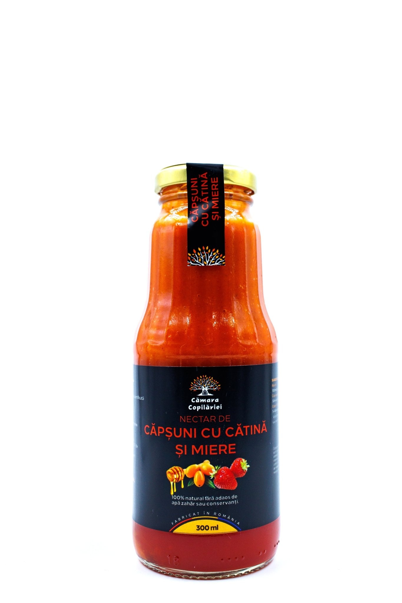 Nectar de Căpșuni cu Cătină și Miere - 300ml - Camara Copilariei