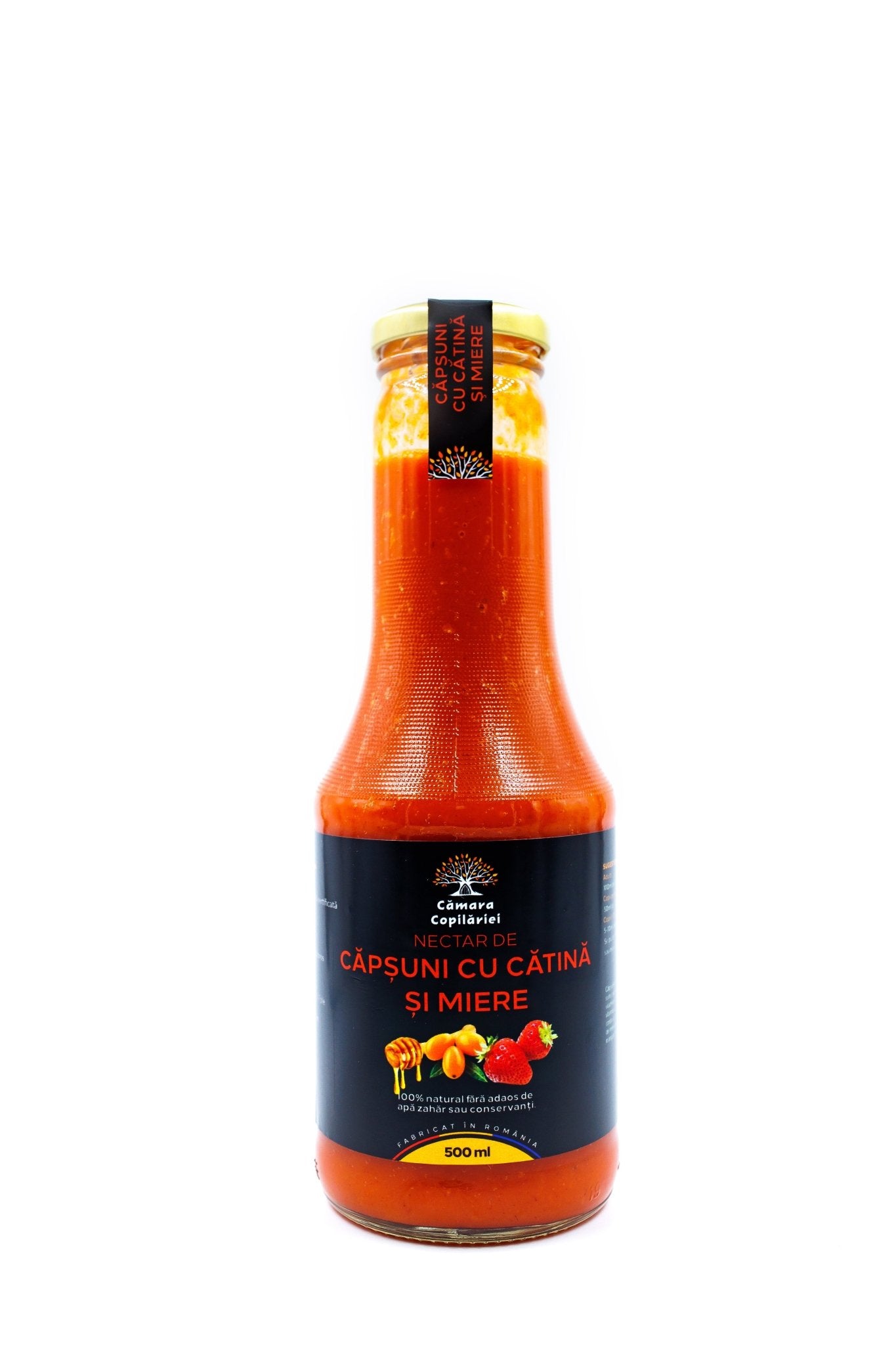 Nectar de Căpșuni cu Cătină și Miere - 500ml - Camara Copilariei